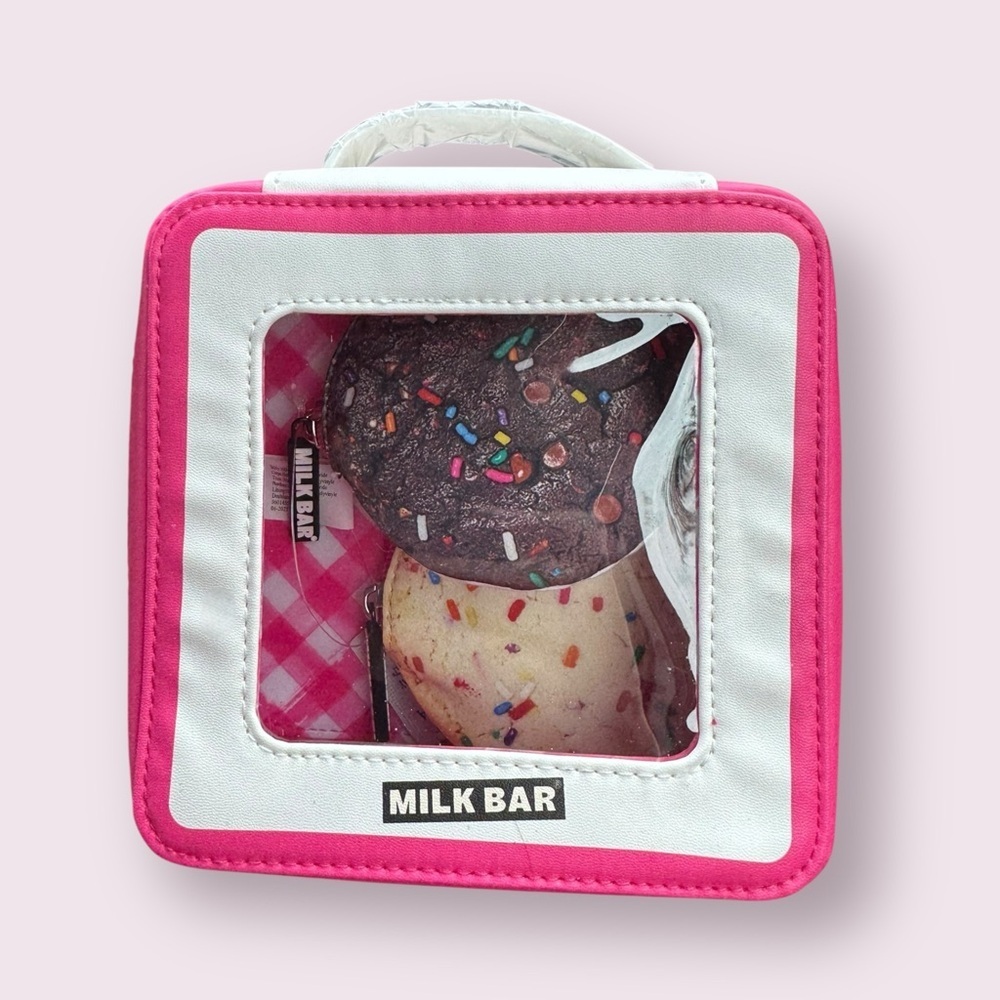 Bath & Body Works x Milk Bar Cosmetic Bag w Cookie Coin Purses NWT
